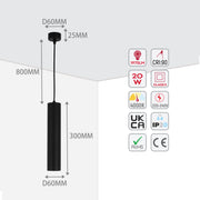 LED Pendant LS-060 20W 4000K (TEKLED)