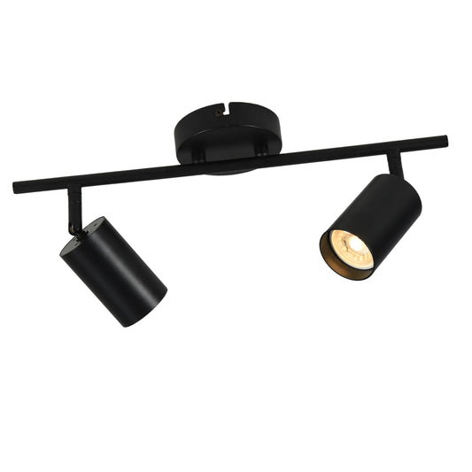 Rotatable Cylinder Rod GU10 Spotlight Back-Center Connected