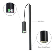 10W Pendant 4000K BLACK 40x450mm 100-265V(TEKL)