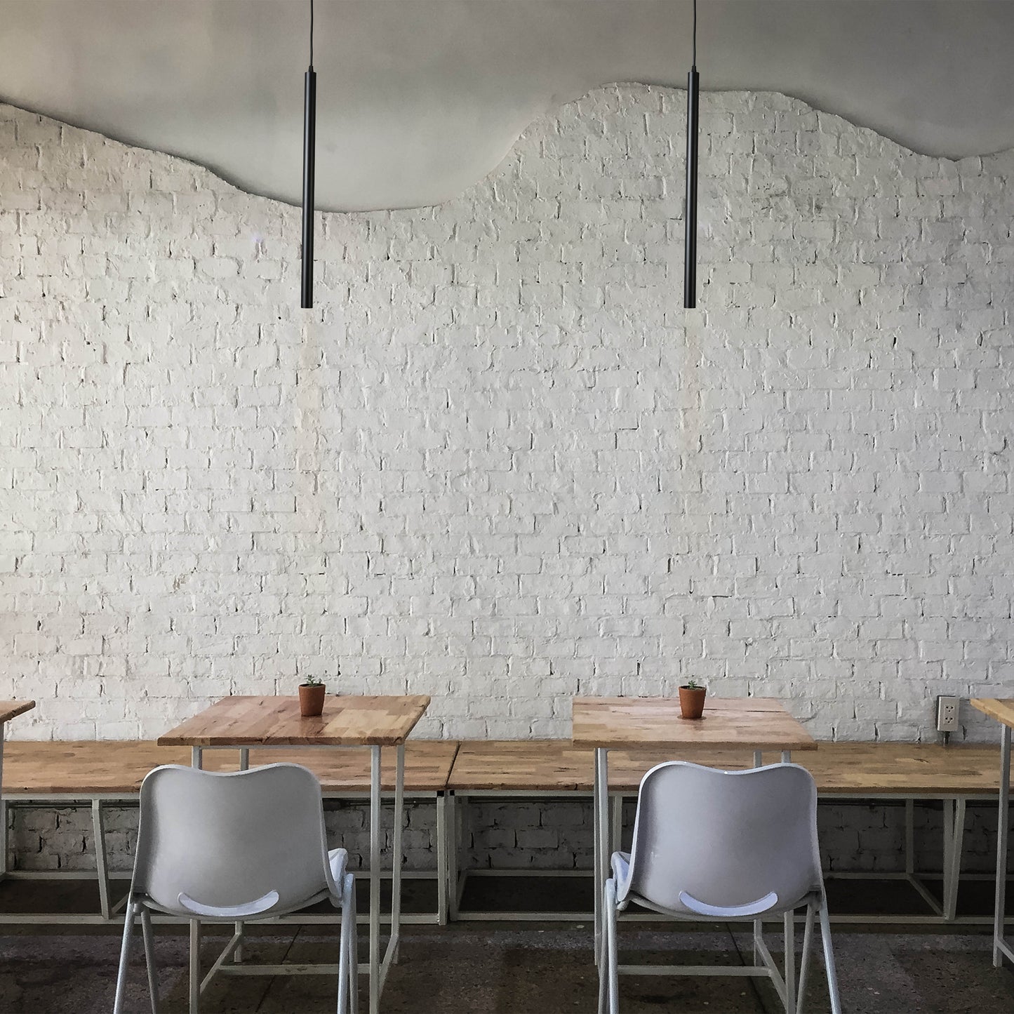 10W Pendant 4000K BLACK 30x600mm 100-265V(TEKL)