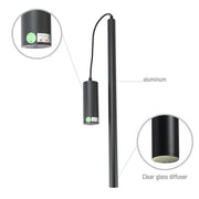 10W Pendant 4000K BLACK 30x600mm 100-265V(TEKL)