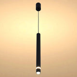 Slim Cylindrical LED Pendant Light - 7W, 4000K Cool White, IP20