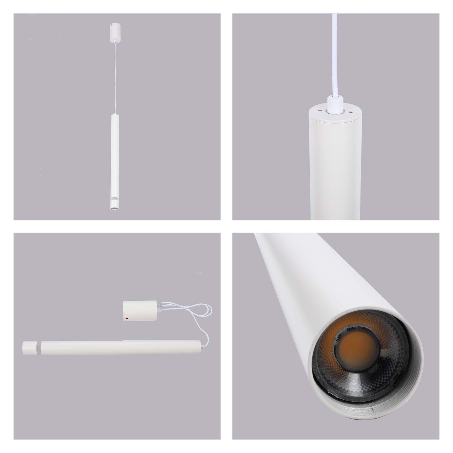 LED PENDANT LAMP H1028W 7W 4000K WHITE(TEKLED)