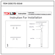 LED PENDANT LAMP H1028W 7W 4000K WHITE(TEKLED)