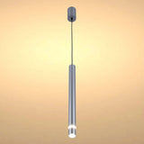 Slim Cylindrical LED Pendant Light - 7W, 4000K Cool White, IP20