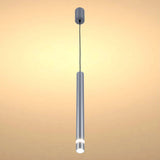 Slim Cylindrical LED Pendant Light - 7W, 4000K Cool White, IP20