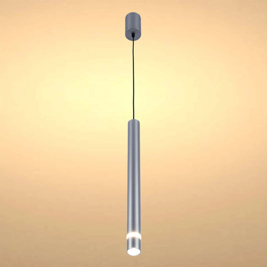 Slim Cylindrical LED Pendant Light - 7W, 4000K Cool White, IP20