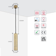 Aluminum GU10 Pendant Light (TEKLED)