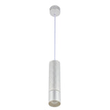 Geometric Textured Pendant Light - GU10 Fitting, Dimmable, 240mm Height