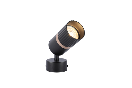SPOT LIGHT M09S ALU GU10 SAND BK+GD (TEKLED)