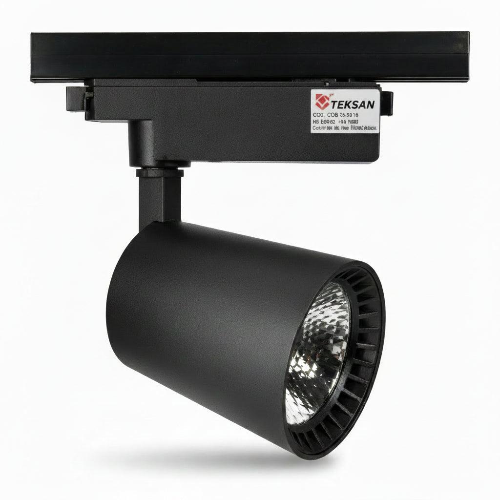 LED D72 CONICAL 10W BLACK TRACKLIGHT (TEKLED)