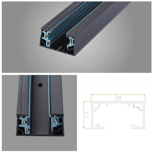 Track for 3 Conductor Tracklight adaptors Halo Type