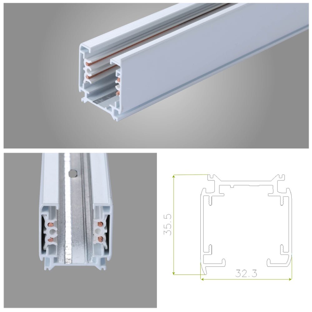 Track for 5 Conductor Tracklight adaptors