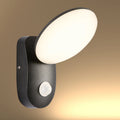 Black UFO LED Outdoor Wall Light with PIR Sensor