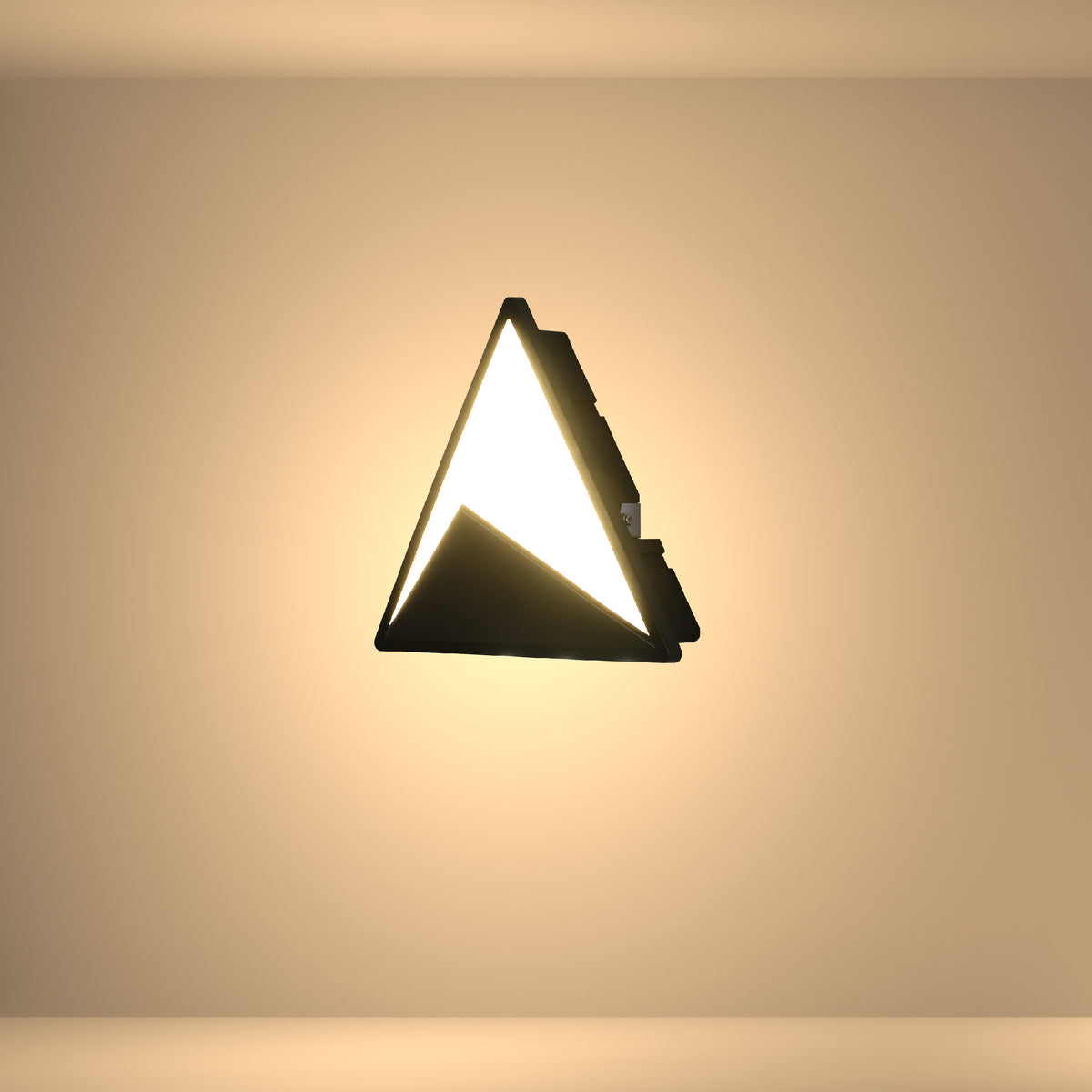 Pyramid Modern PlasticLED Outdoor Wall Light Cool White (TEKLED)