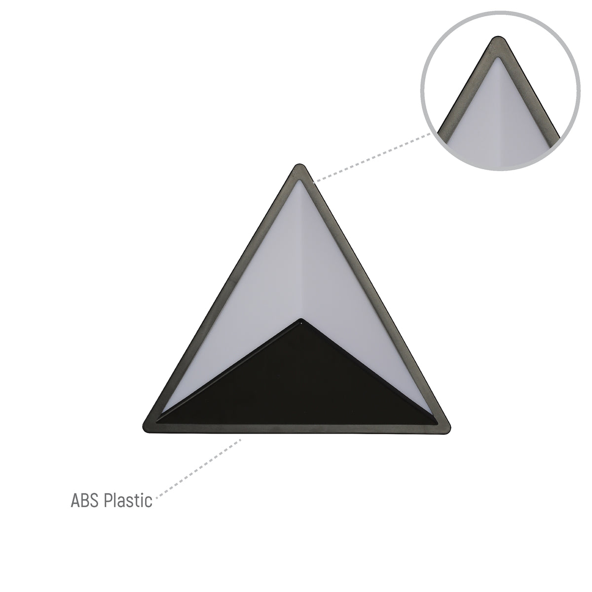 Pyramid Modern PlasticLED Outdoor Wall Light Cool White (TEKLED)