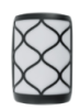 Arabesque Black PlasticLED Outdoor Wall Light 30W Cool White (TEKLED)