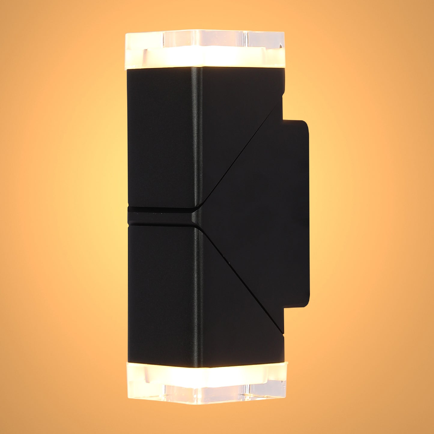 Rotatable Cubes 2 way Outdoor LED Wall Light 2x5w Black