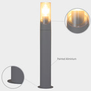 Norman Newport Outdoor Bollard Pathway Fence-top Light E27 White