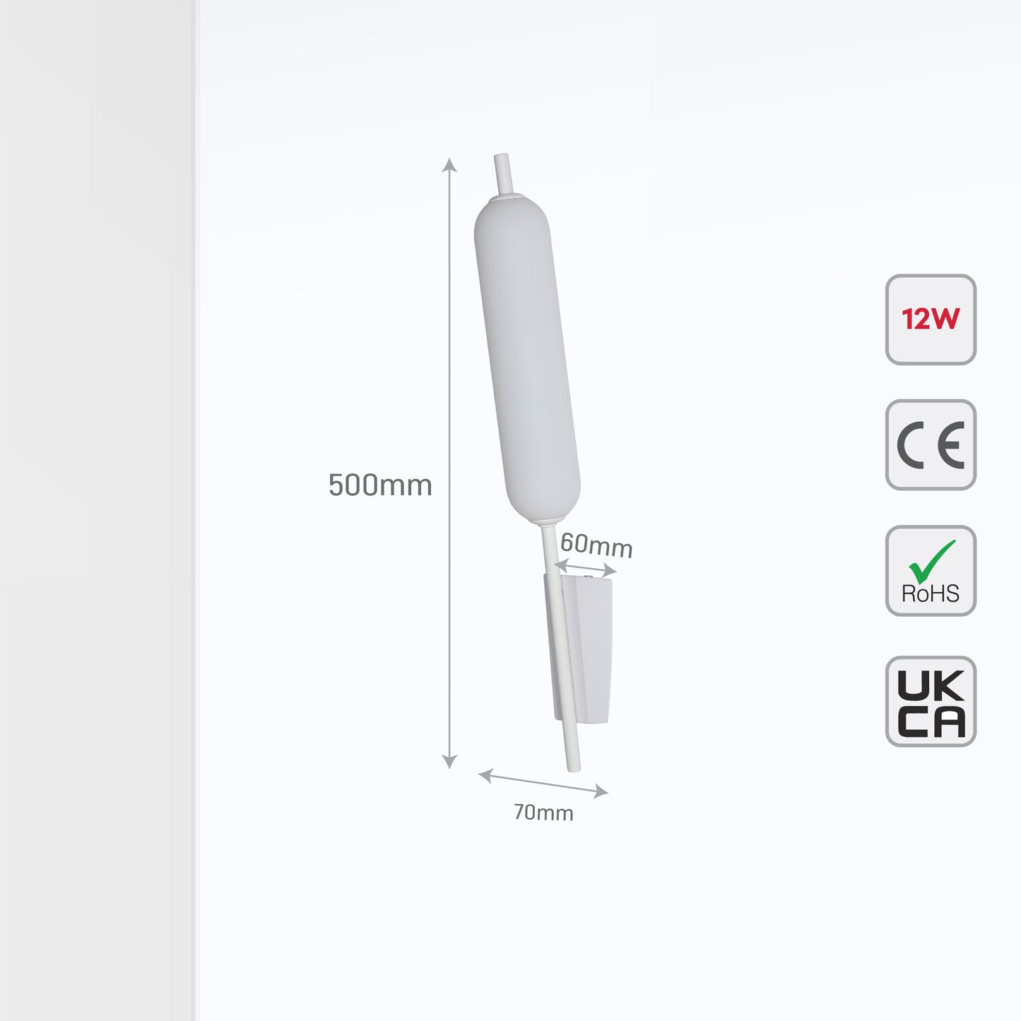 The Blazing Birch Typha Cattail Modern LED Wall Sconce Light White 3000K 12W(TEKLED)