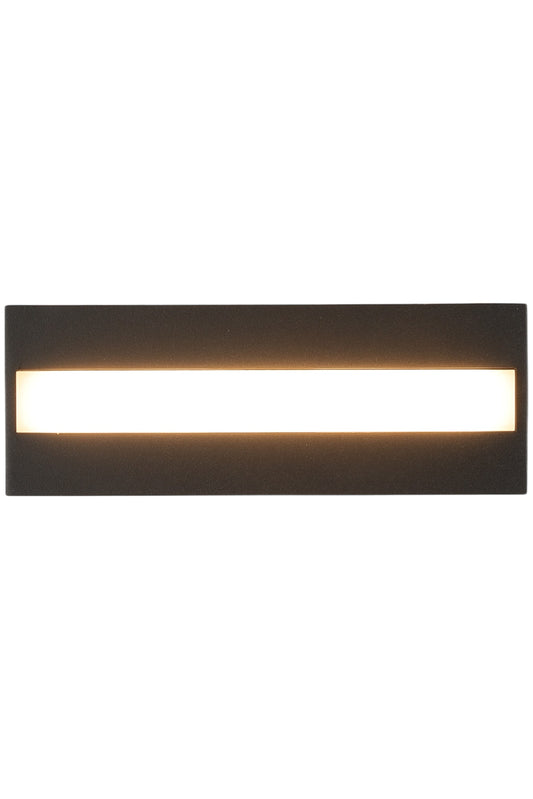LED Outdoor Wall Light F813E-4 Black 8W+7W 3000K IP54 (TEKLED)