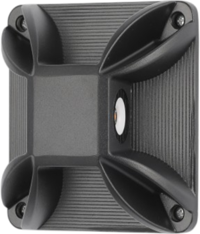 LED Outdoor Wall Light 481F Black 4x2W 3000K IP54 (TEKLED)