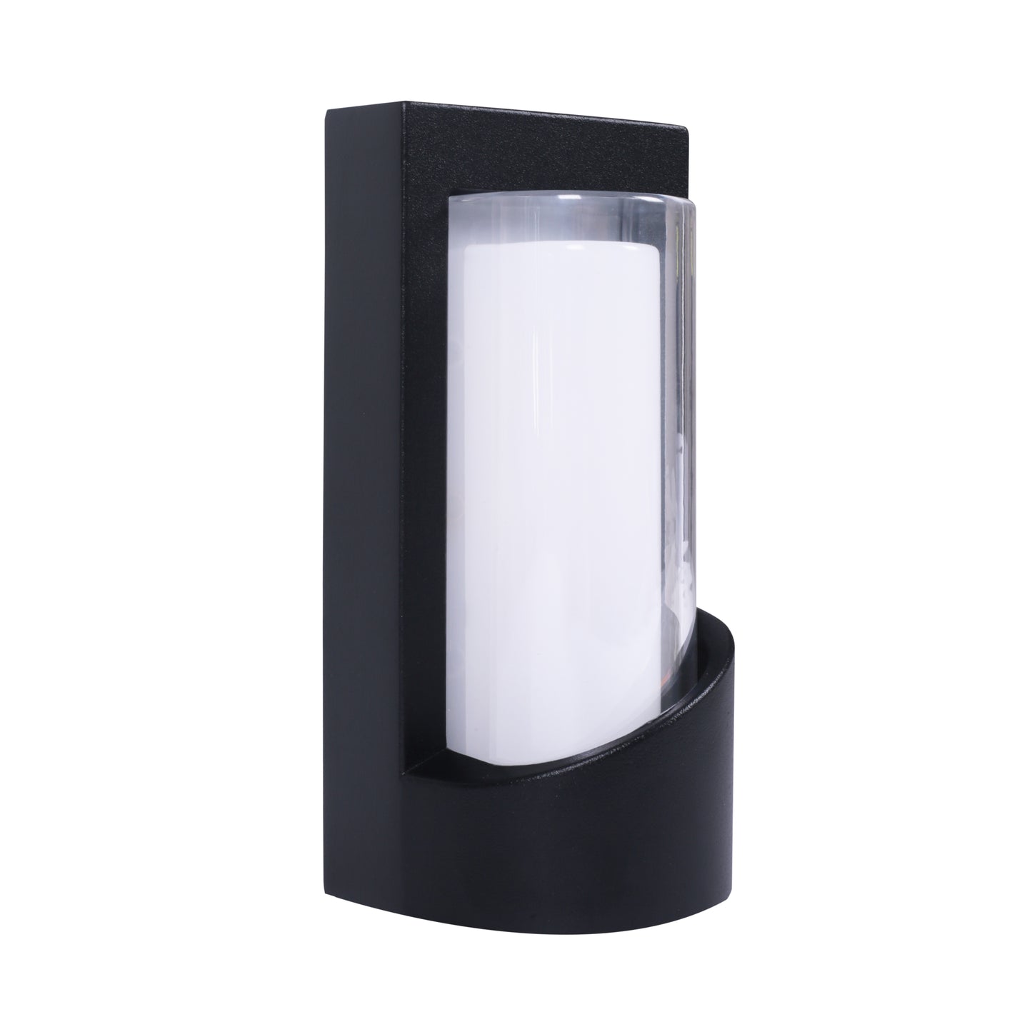 MODERN LED OUTDOOR WALL LIGHT BLACK 7W 4000K (TEKLED)