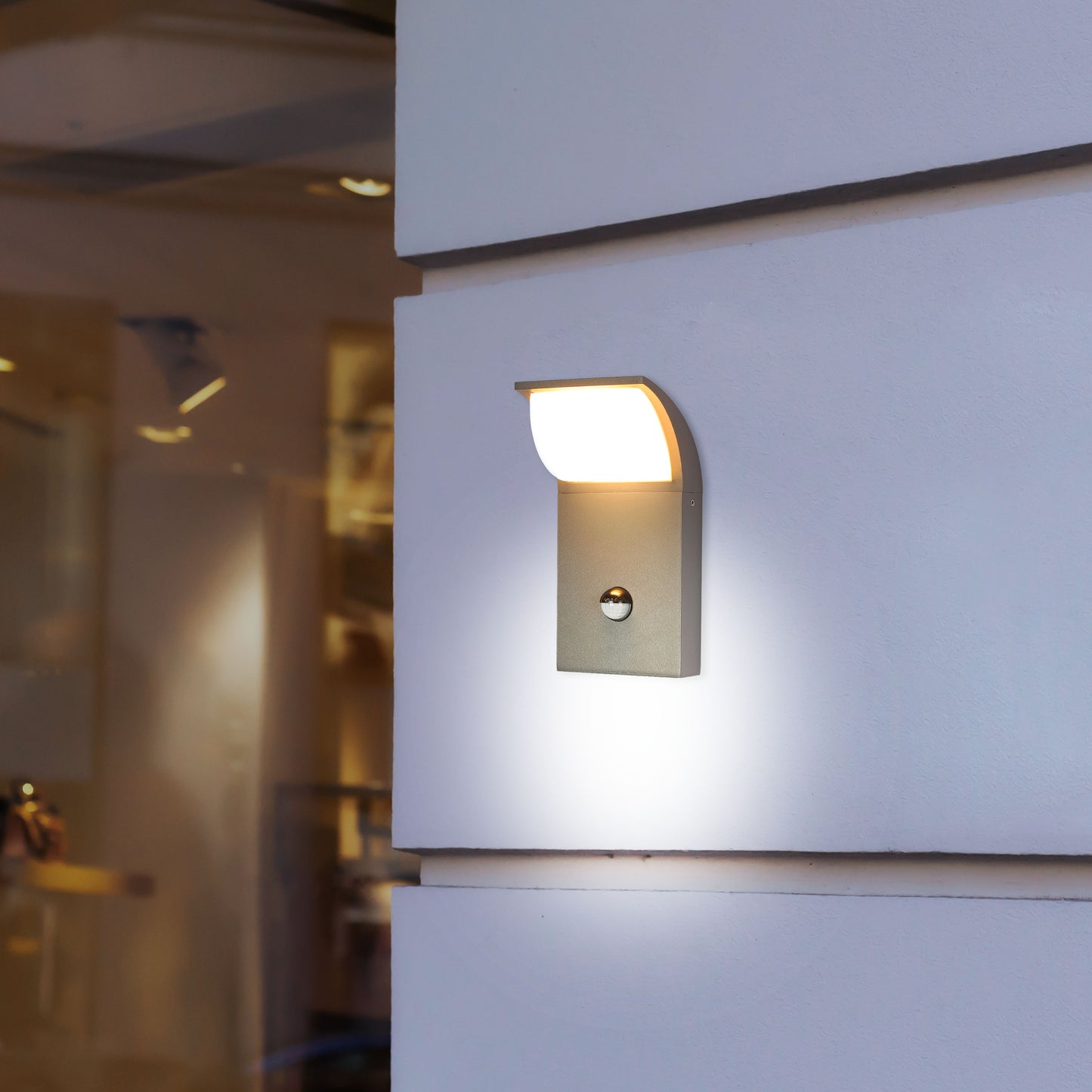 SenzaLED Outdoor Wall Light with Sensor 7.5W 3000K (TEKLED)