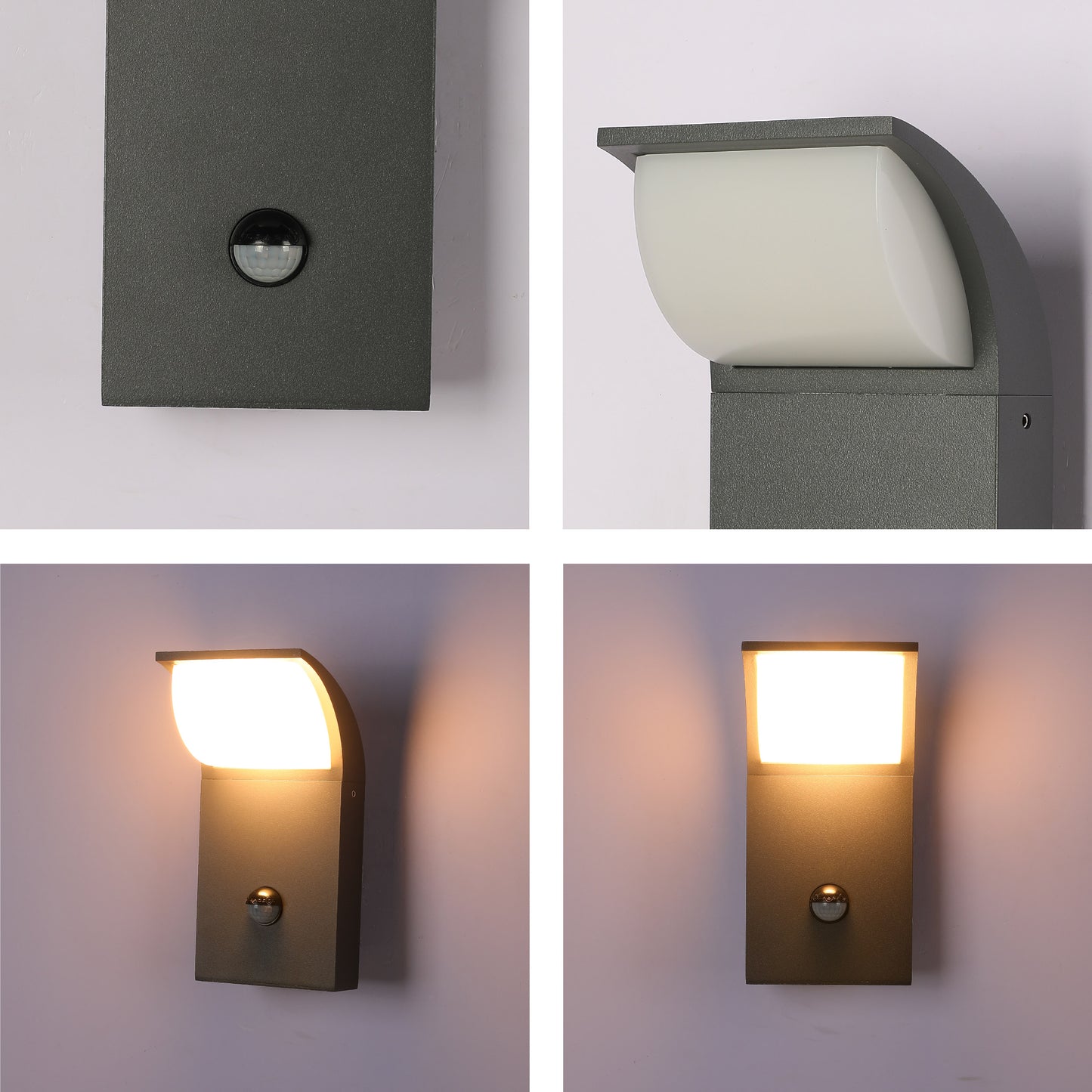 SenzaLED Outdoor Wall Light with Sensor 7.5W 3000K (TEKLED)