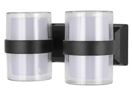 LED Outdoor Wall Light 918F/L Black 16W 3CCT IP54 (TEKLED)