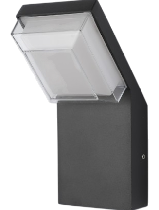 LED Outdoor Wall Light 800G-P Black 12W 3CCT IP54 (TEKLED)