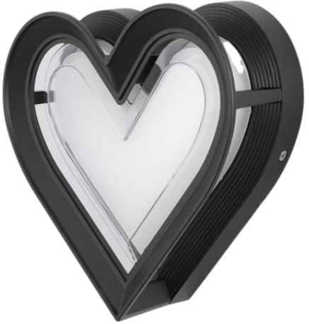 LED Outdoor Wall Light 108-14-D Black 12W 3000K IP54 (TEKLED)