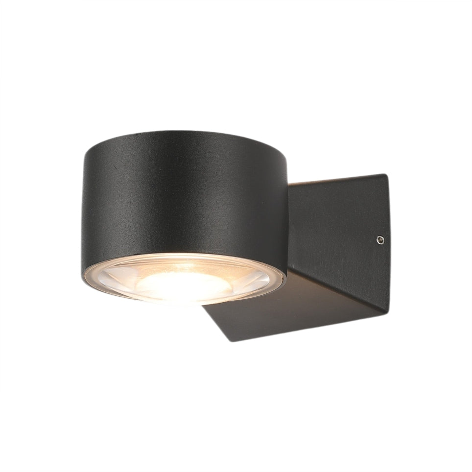 LED Outdoor Wall Light F901 Black 7Wx2 3CCT IP54 (TEKLED)
