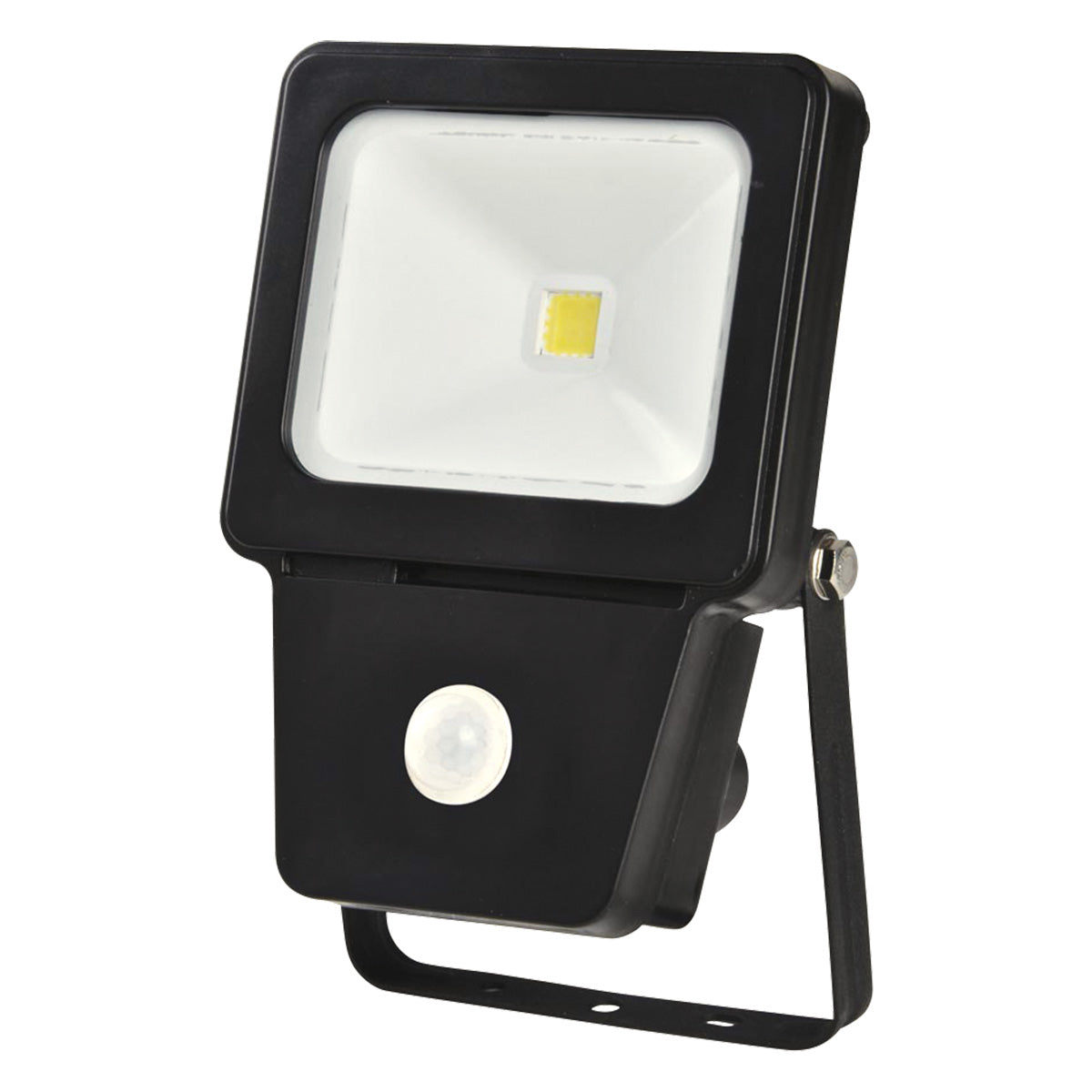 Floodlight LED COB SENSOR 10W BLACK 6000K (TS)