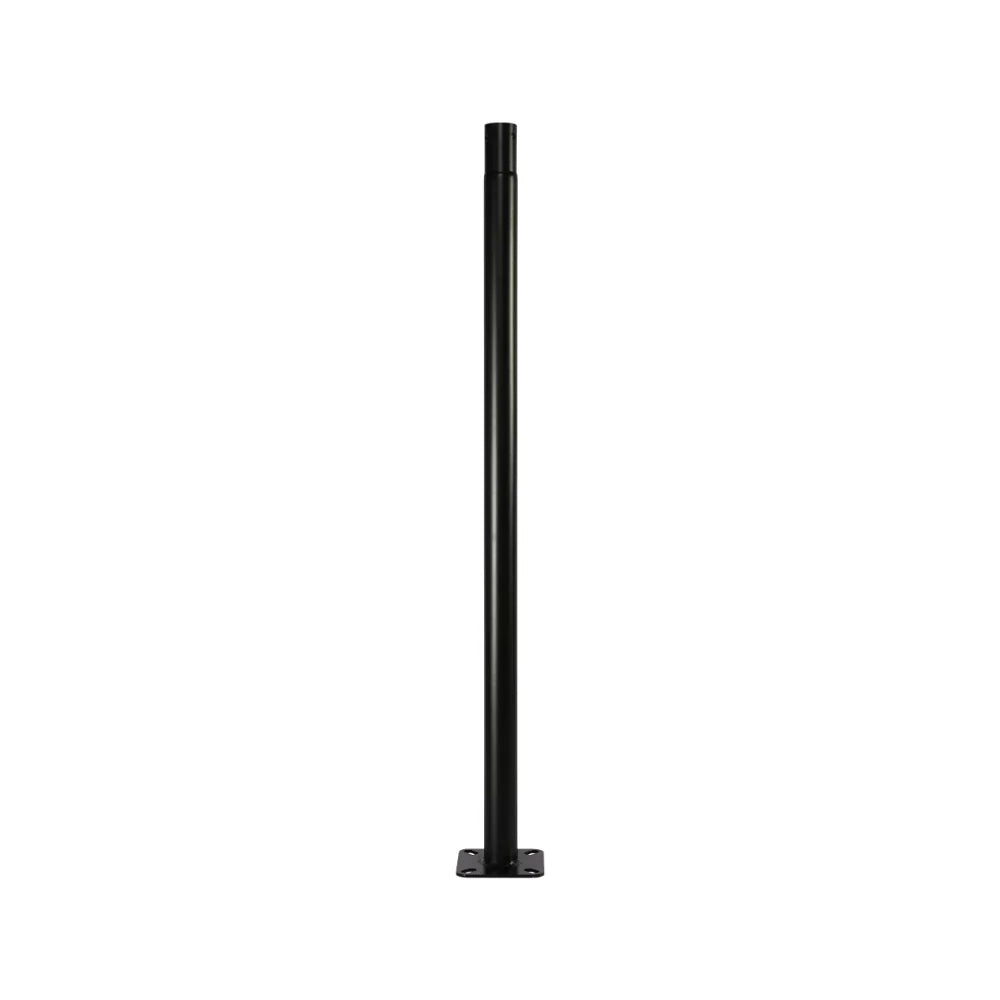 TEKLED 250cm-8.2ft Pole for Solar LED Lamp Post-Top Area Light Black
