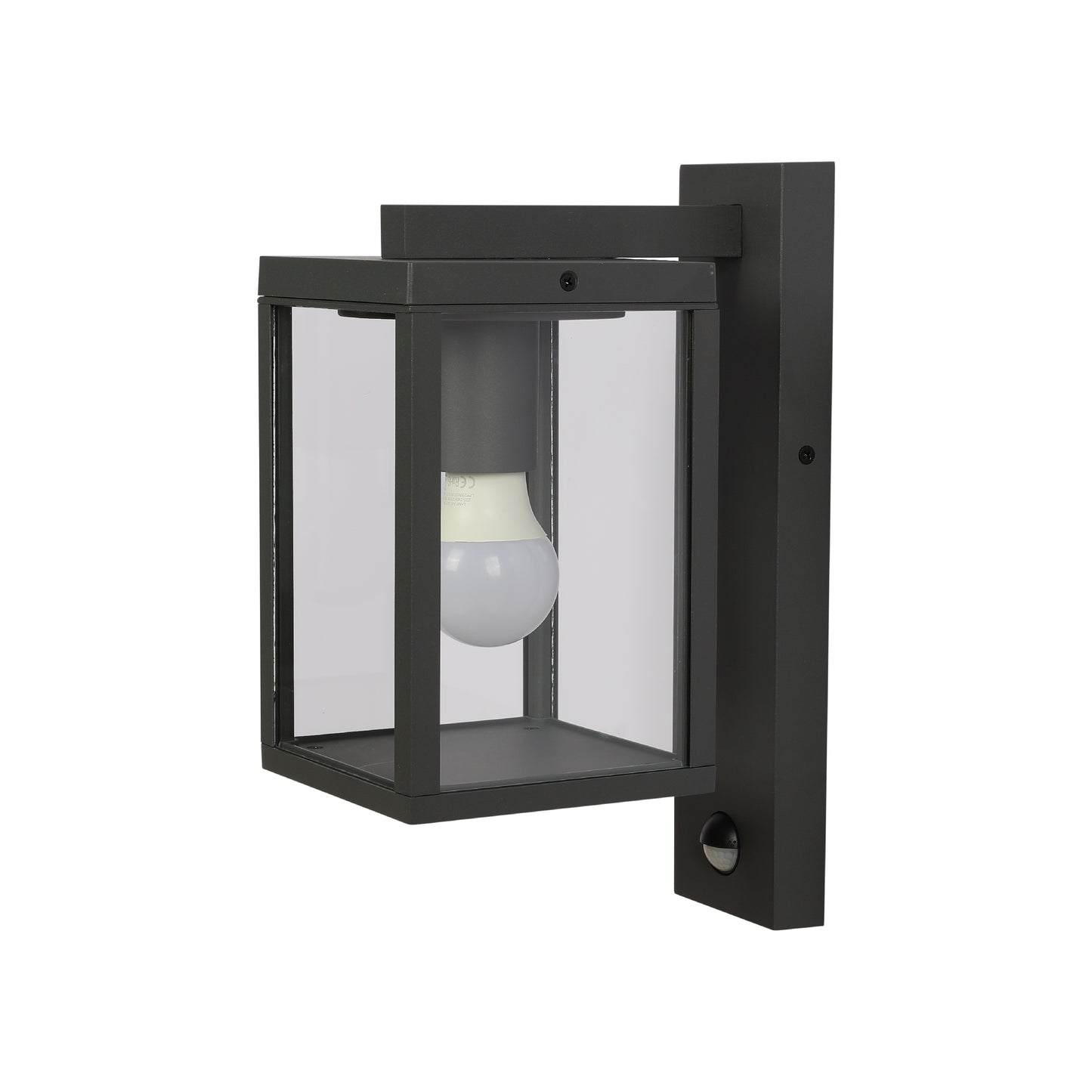 Outdoor Wall Light N800 E27 Dark Grey With Motion Sensor