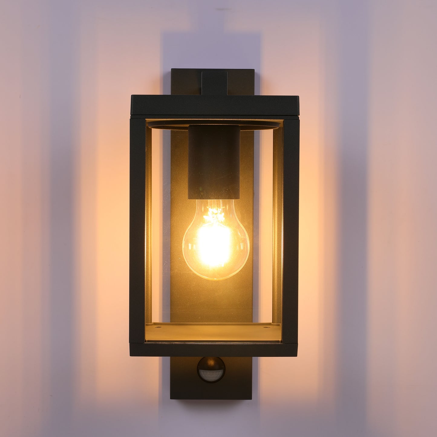 Outdoor Wall Light N800 E27 Dark Grey With Motion Sensor