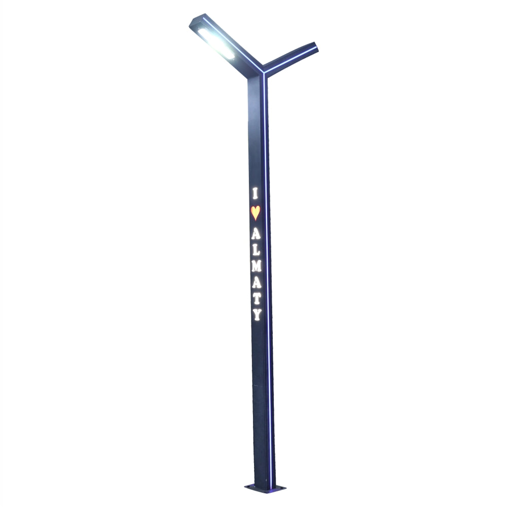 Luminaire with an inscription PROFILNLED Hi-Tech 60W BLACK H-3.3m