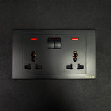 250V 2Gang 13A Switched Univer Socket with Indicator
