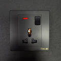 250V 1Gang 13A Switched Univer Socket with Indicator