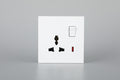 SWITCHED 3 PIN UNIVERSAL SOCKET WITH NEON S60-015 BABY FACE (TEKLED ELECTRIC)