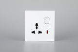 SWITCHED 3 PIN UNIVERSAL SOCKET WITH NEON S60-015 BABY FACE (TEKLED ELECTRIC)