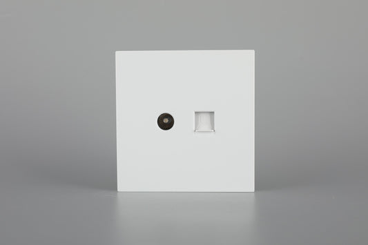 TV AND CAT6 COMPUTER SOCKET S60-023 (TEKLED ELECTRIC)