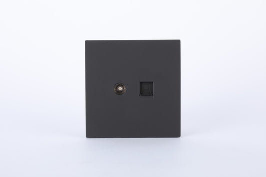 TV AND CAT6 COMPUTER SOCKET S60-023 (TEKLED ELECTRIC)