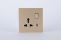 SWITCHED 3 PIN UNIVERSAL SOCKET WITH NEON S60-015 BABY FACE (TEKLED ELECTRIC)