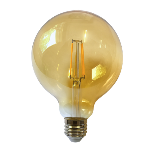 BULB LED G125 6.5W E27 2400K 680LM 85-265V AMBER(TEKLED)