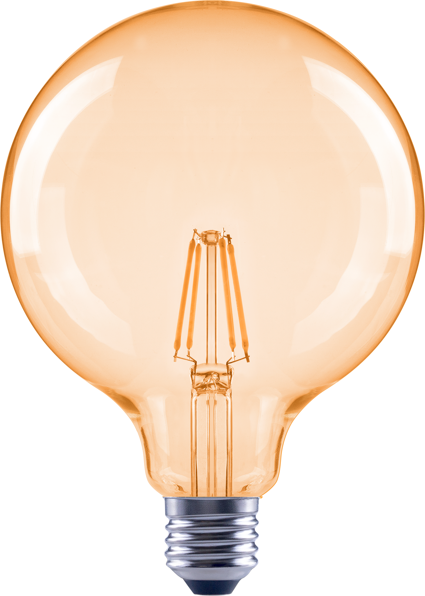 BULB LED DIMMABLE G125 6.5W E27 2400K 680LM 220/240V AMBER(TEKLED)