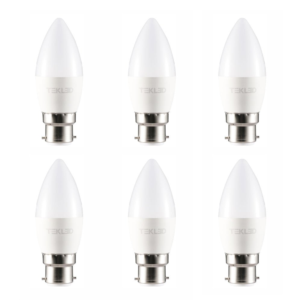 CANDLE BULB C37 DIMM B22 6W NEW 2700K UK