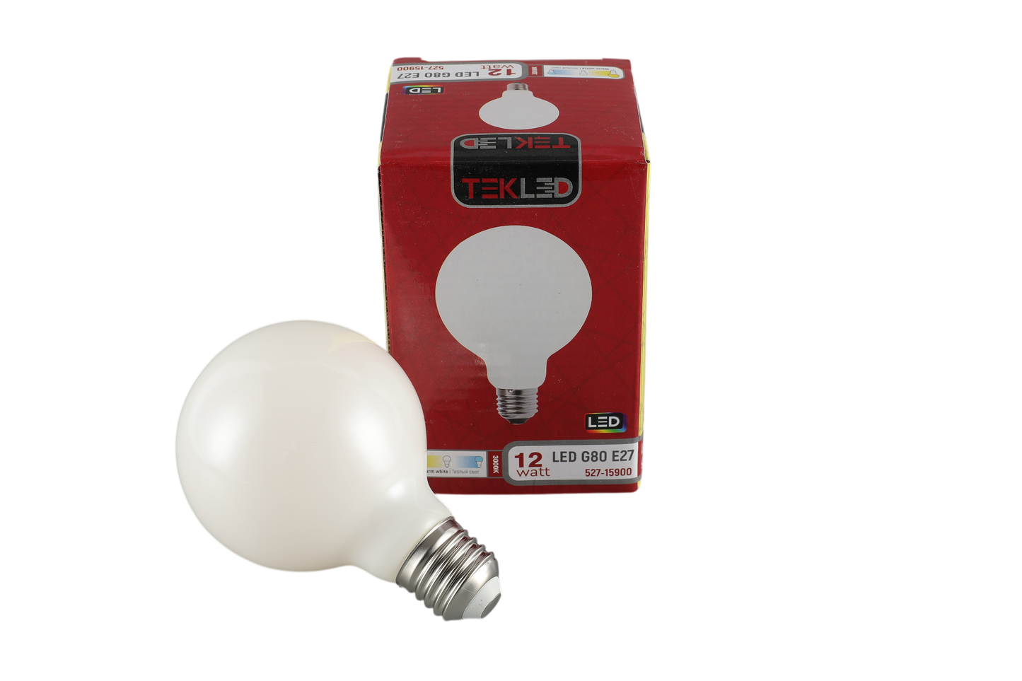 G80 MILKY 12W 175-265V 1350 LM (TEKLED)
