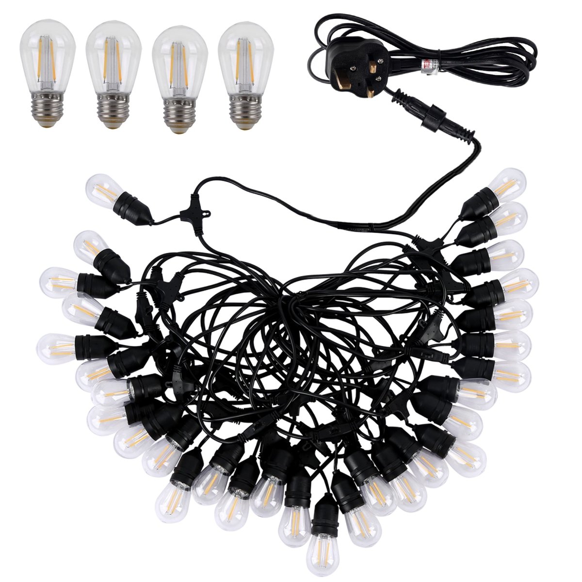 Pollux LED Edison Bulb String Festoon Light ST14 IP65 Waterproof